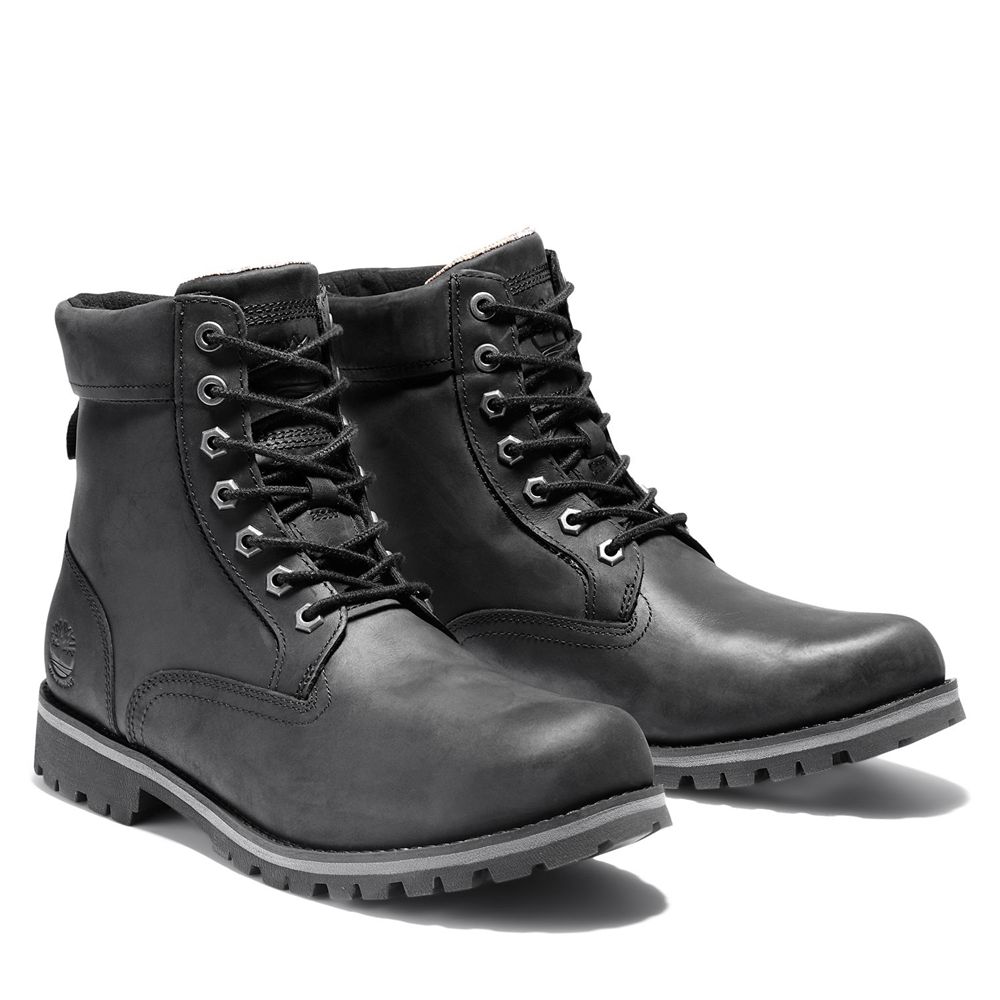 Timberland 6-Inch Μποτακια Ανδρικα Μαυρα - Rugged Waterproof Ii - Greece 8213567-CG